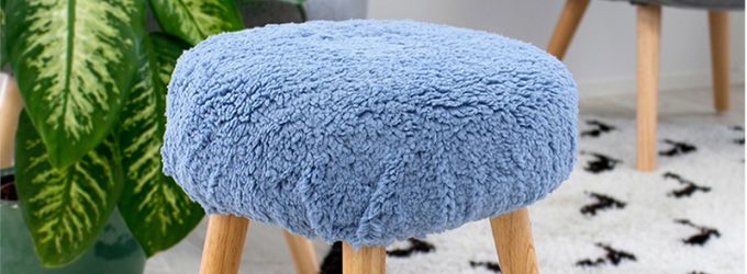tuto housse tabouret rond moumoute